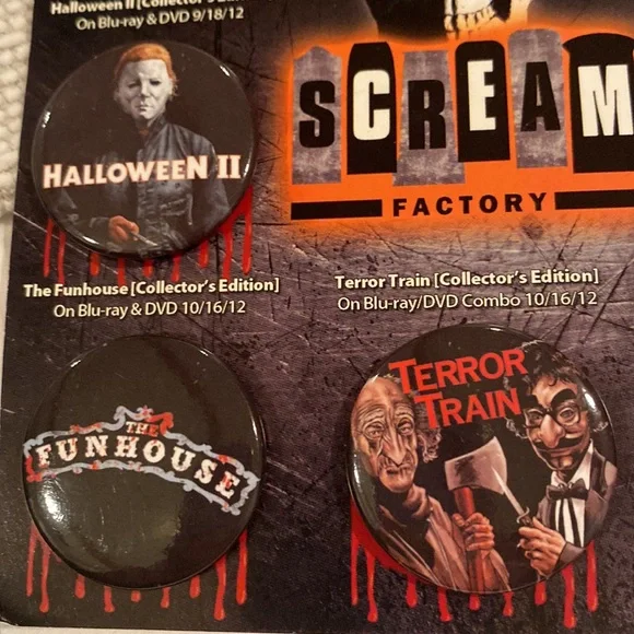 NWT Scream Factory Collectors Pins 2012 - Picture 5 of 5